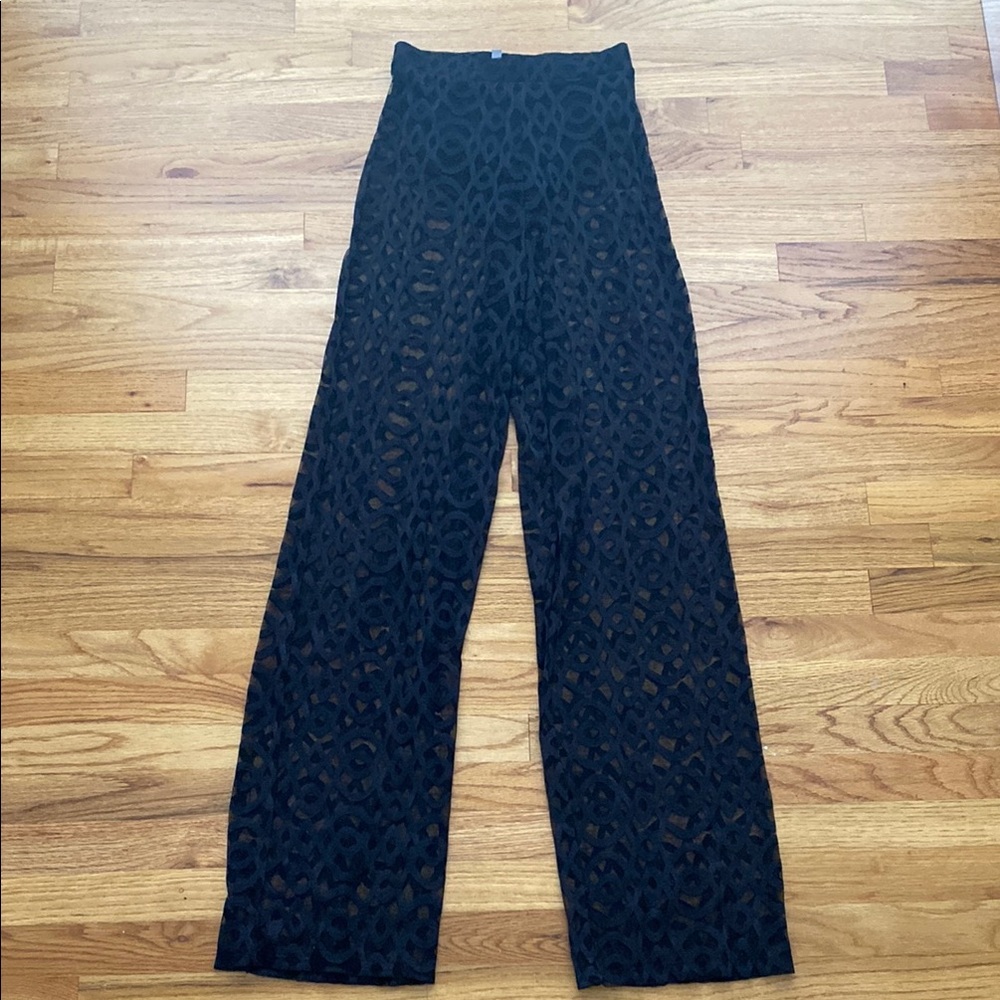 Elegant Black Lace Pants